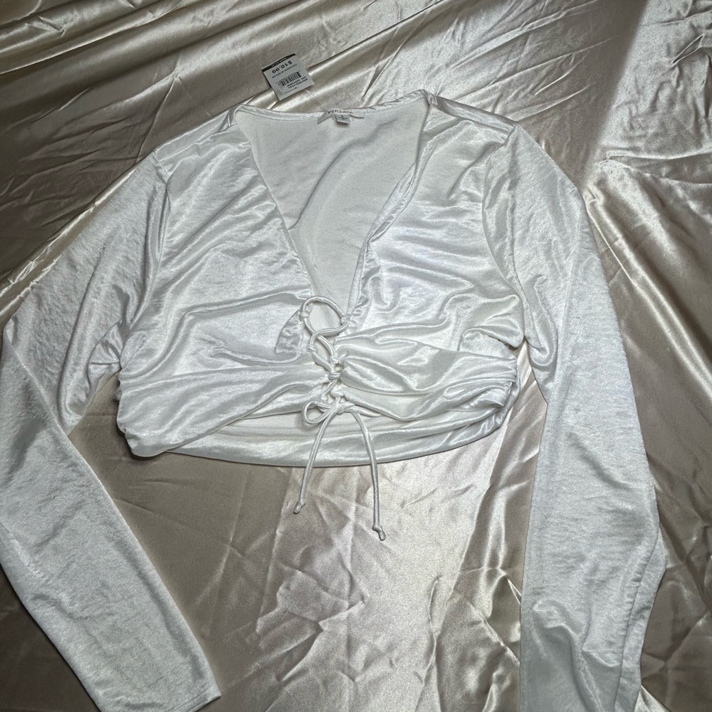 Elegant White Long Sleeve Top